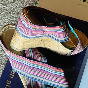 Madden Girl multi-colored wedge sandals